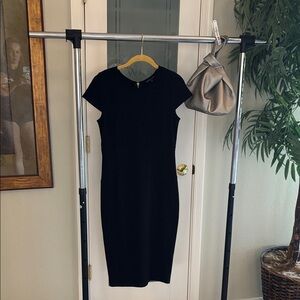 Felicity & Coco Elegant Black Midi Dress
